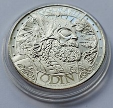 1 UNZE 999 SILBER - WIKINGER GOTT ODIN / ASGARD - MEDAILLE - SILBERBARREN - RAR