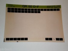 Microfich Ersatzteilkatalog Honda QR 50 D - F Stand 02/1986