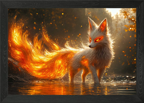 Feuriger fuchs gerahmtes - fuchs,