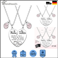 Mutter-Tochter-Herz Halskette