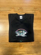 RAR Puma Sweatshirt Vintage Made in Italy schwarz Gr. M