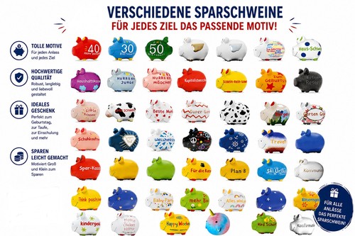 Spardose kcg sparschwein - spardose,