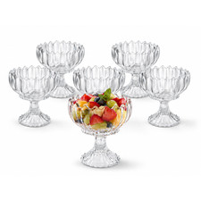 6er Set Eisschalen Glasschalen