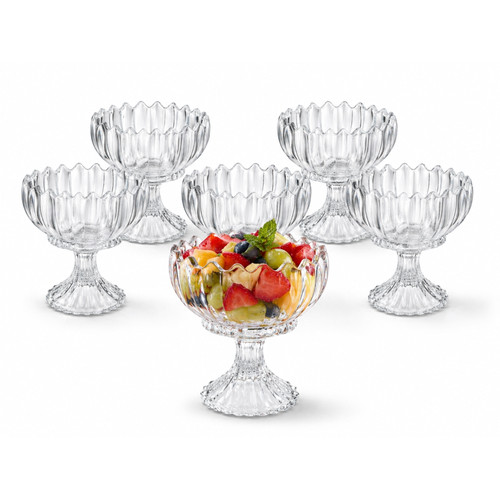 6er set eisschalen glasschalen - eisschalen,
