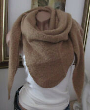 Neu XXL Winter Halstuch Dreiecktuch Schal Stola Mocca Leicht Flauschig Boucle S