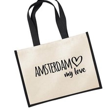 Jutetasche Amsterdam my love
