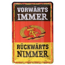 Blechschild Erich Honecker