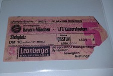 Sammlerticket Bundesliga ! Bayern München  - 1.FC Kaiserslautern Saison 1980/81