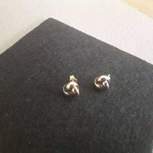Gold ohrstecker kleine muschel - ohrstecker,
