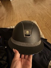 Samshield Miss Shield Reithelm Gr. M Schwarz Matt Glitzer