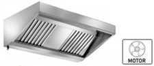 Wandhaube mit Motor Edelstahl