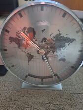 Tolle Designer Tischuhr Weltzeit Kienzle Quartz  70er Jahre