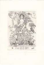 Exlibris Bookplate Radierung
