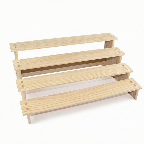 Holzdisplay mit stufen - 4,