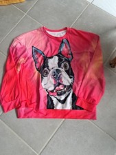 Damen Sweatshirt Gr. M Französische Bulldogge 