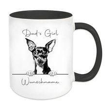 Hunde Tasse Zwergpinscher mit
