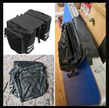 Doppel Fahrradtasche Gepäckträgertasche Satteltasche Wasserdicht Seitentasche