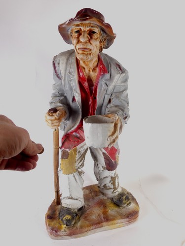 Bettler figur statue - figur, skulptur