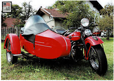 Harley Davidson mit Beiwagen Oldtimer Schmuckblatt 64.3