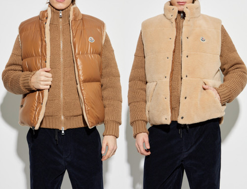 Moncler wendbare daunenweste - moncler,