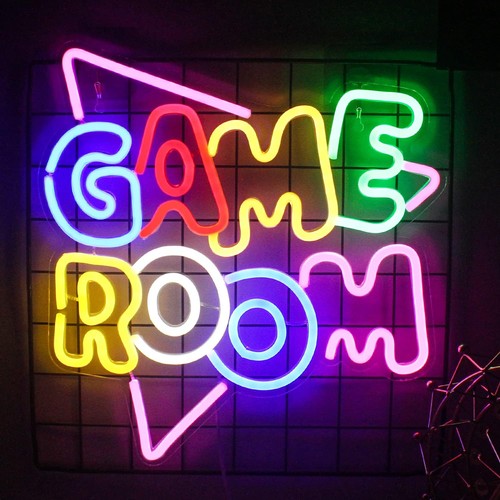 Game room neon led gaming - “game,