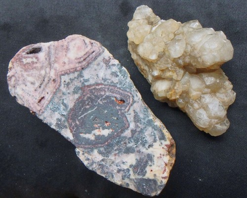 Mineralien baryt calcit - baryt,
