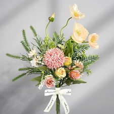 Kunstblumen Strauß rosa