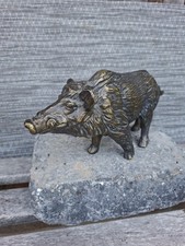 Bronzefigur Bronzefigur Wildschwein Tierfigur