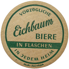 ALTER BIERDECKEL Eichbaum Brauerei Mannheim Bierfilze mit Impressum Sammlerstück