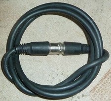 TV-Kabel Koax 1m schwarz Stecker auf Buchse 1 Meter 100cm