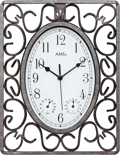 Ams 9486 wanduhr garten aussen - wanduhr,