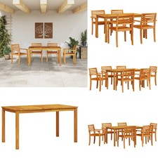 5/7x Garten Essgruppe Braun