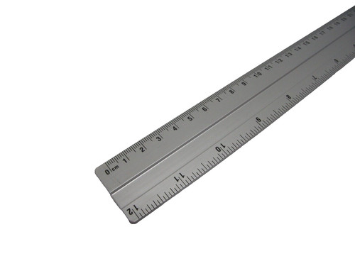 Schullineal metall cm - metall, 30