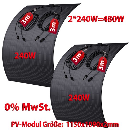 480w flexibel solarmodul - 480w,