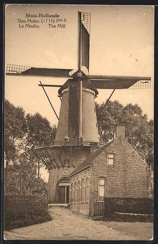 Sluis den molen windmühle - molen,,