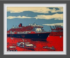 Hamburg Queen Mary 2 Fine Art