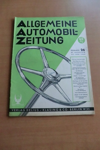 Aaz automobil zeitung 1939 pkw - zeitung,