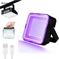 Schwarzlicht Strahler 60W 120 LED UV Schwarzlichtlampe, Wiederaufladbares Dim...