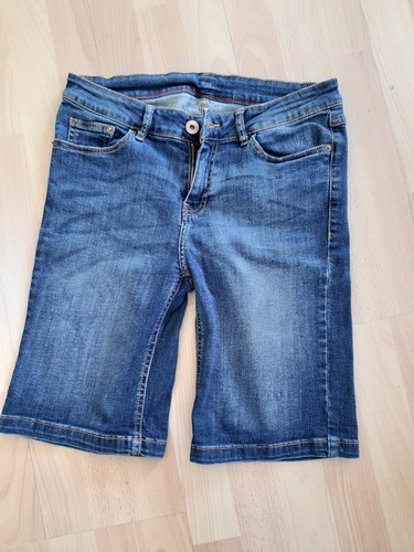 Damen jeansshort dunkelblau - jeansshort,