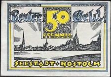 50 Pfennig Rostock Reutergeld