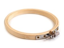 Stickrahmen rund bambus - -,