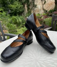 Edle Vabeene Riemchen Schuhe Stil Mary-Jane Gr.38 Kalbsleder schwarz LP160€ neue