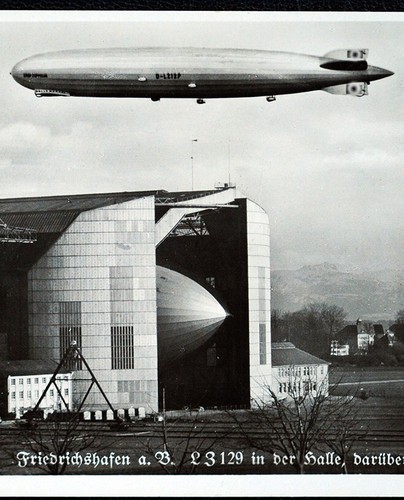 Original postkarte zeppelin - postkarte,