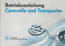 VW T4 TRANSPORTER Betriebsanleitung 1993 Bedienungsanleitung CARAVELLE Bus  BA