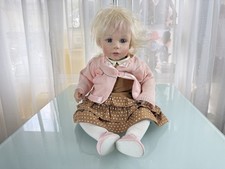 Künstlerpuppe Mädchen Vinyl Puppe 62 cm. Top Zustand