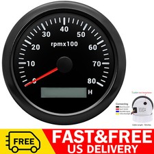 85MM Black Tachometer