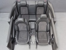 Original Audi A5 8T Coupe Sitzausstattung Türpappen Alcantara Leder Schwarz
