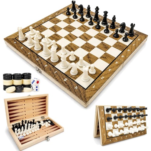 Schachspiel holz magnetisch - schachspiel,