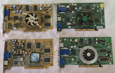 4x AGP Grafikkarten Grafik-/Videokarten