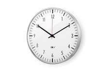 ZACK Edelstahl Uhr Wanduhr VEDERE 40 cm Ausstellungsstück 60014